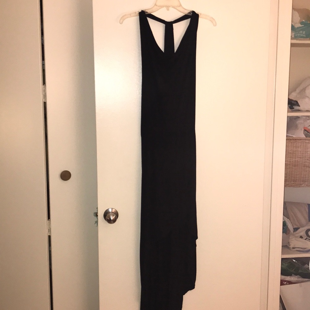 Black high low dress